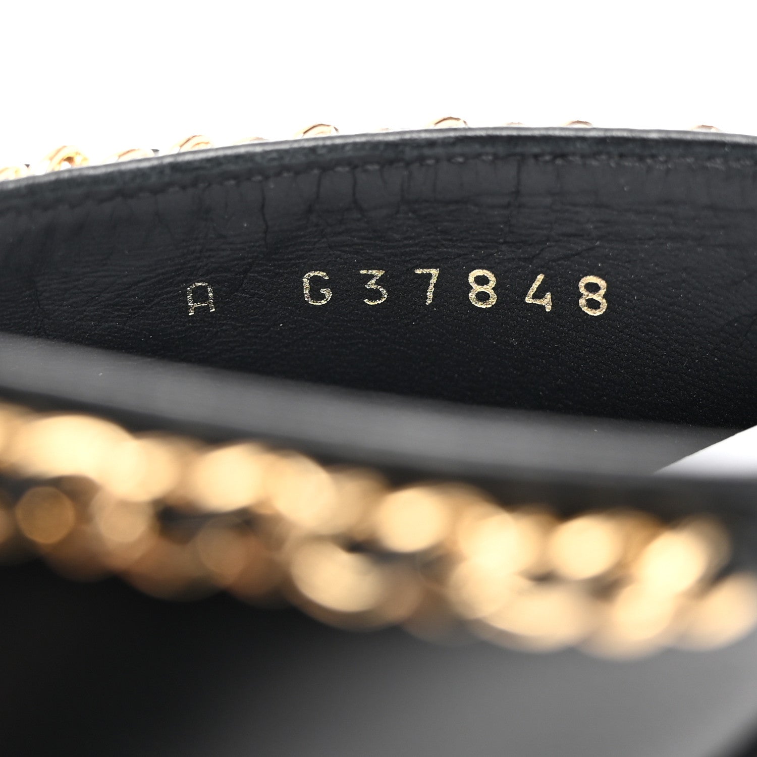 Chanel Lambskin Patent Cap Toe Chain Mule 39.5 Black 7 of 9