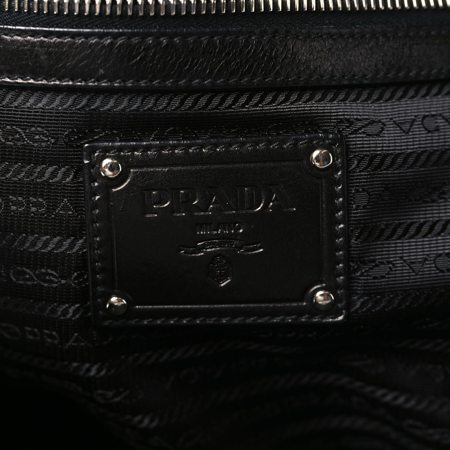Soft Calf Studded Large Trunk Bag Black