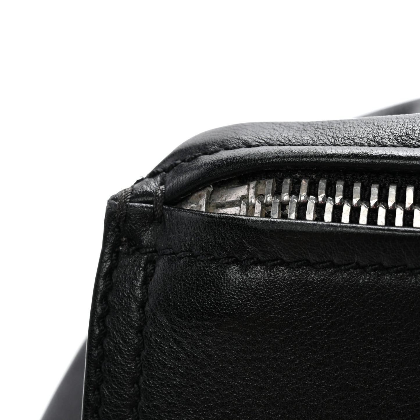 Sugar Goatskin Velvet Logo Small Pandora Black