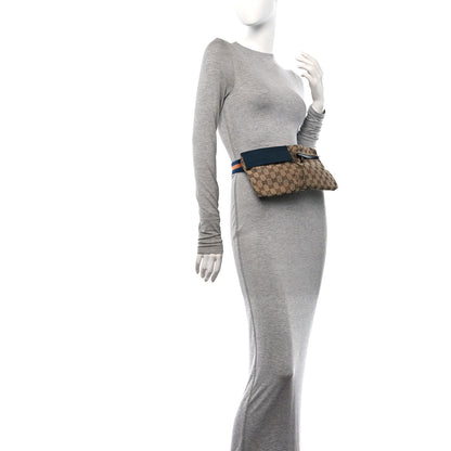 Gucci Monogram Web Belt Bag Navy 2 of 11