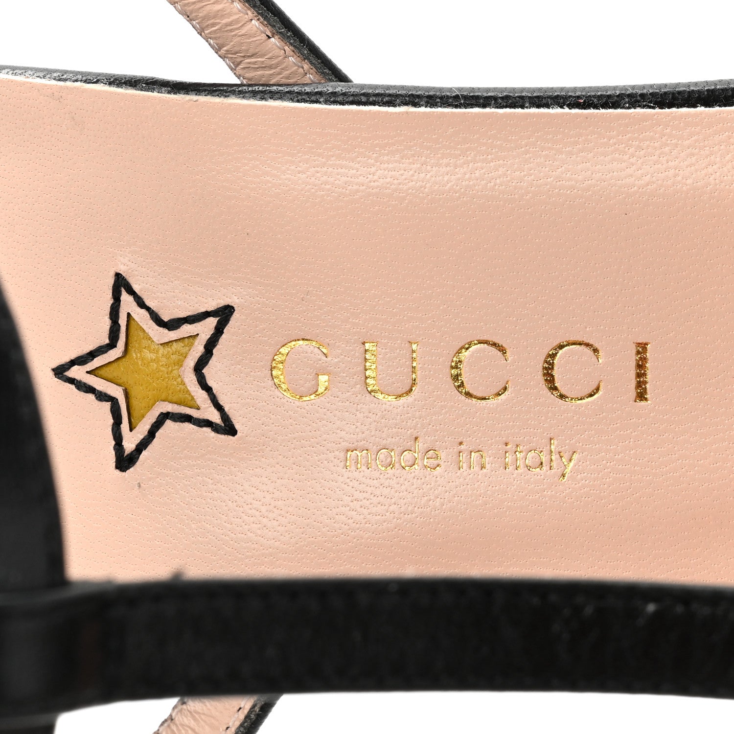Gucci Malaga Kid T Strap Platform Pumps 38 Black 7 of 10