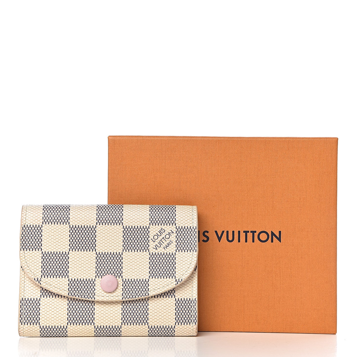 Damier Azur Rosalie Coin Purse Rose Ballerine