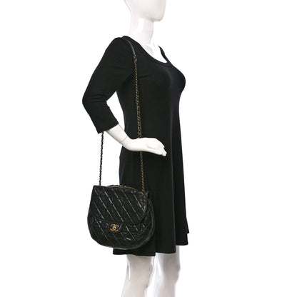 Chanel Glazed Calfskin Quilted Medium Bubble CC Flap Black 2 of 9