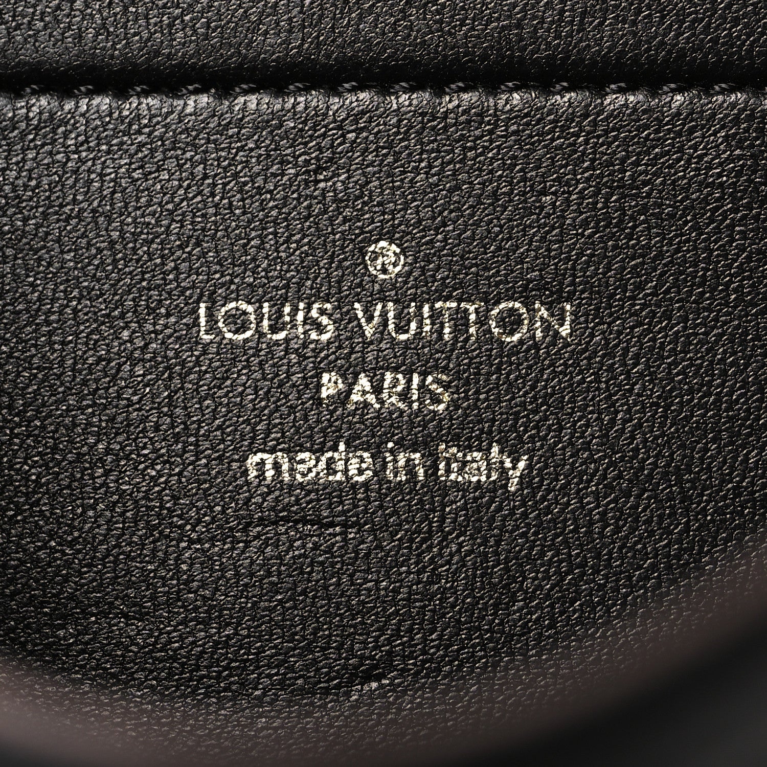 Louis Vuitton Lambskin Embossed Monogram Pochette Coussin Black 7 of 10