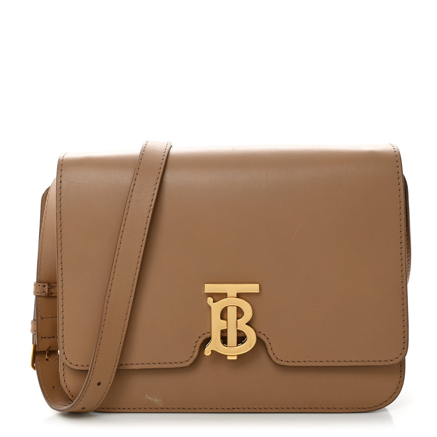 Burberry Calfskin Medium TB Bag Brown 1359426 – FASHIONPHILE