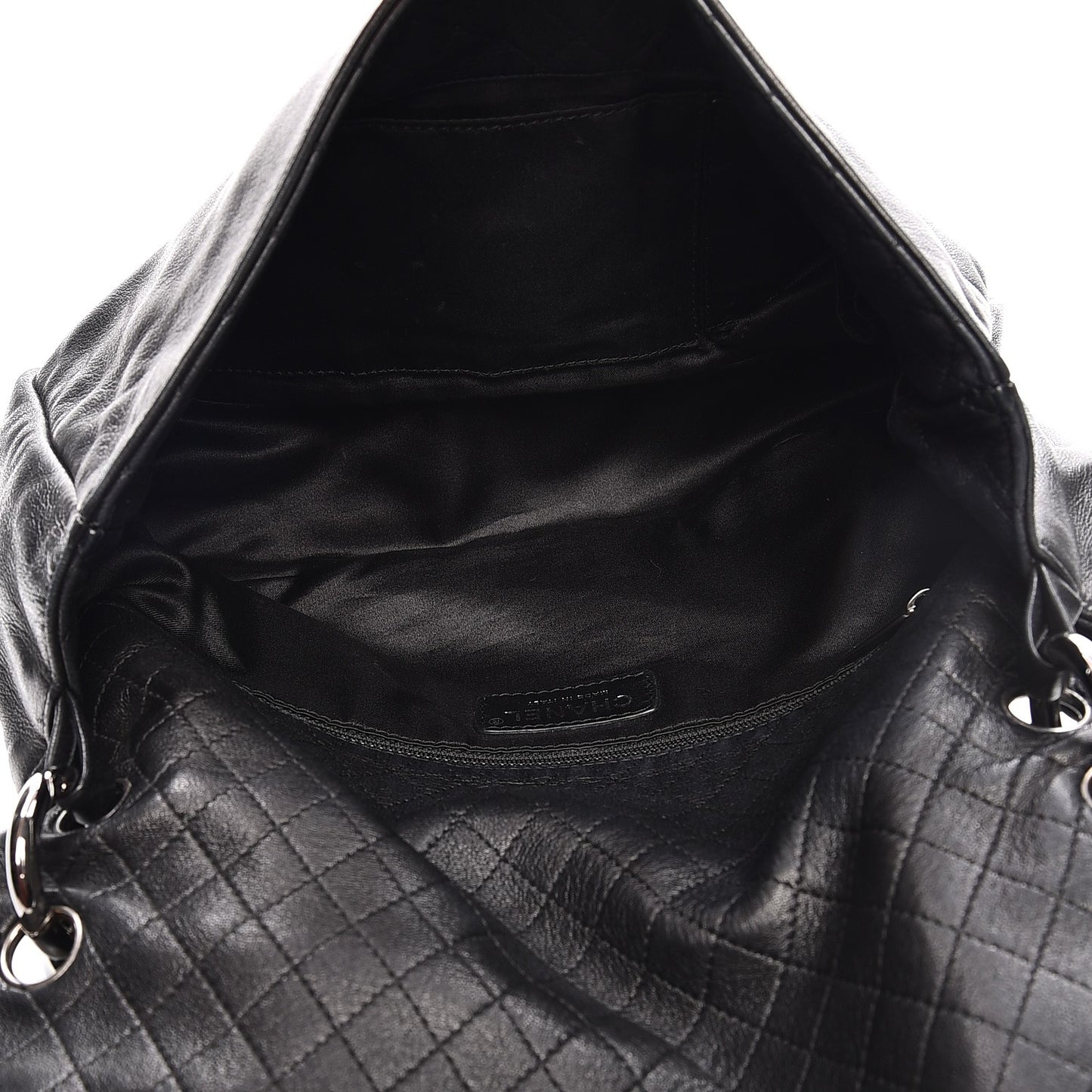 Lambskin Medium Soft and Chain Flap Black