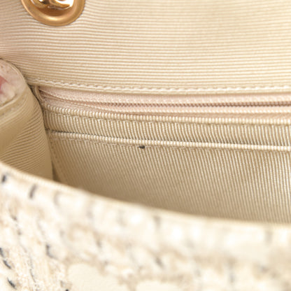 Chanel Tweed Patchwork Medium Single Flap White 11 of 13