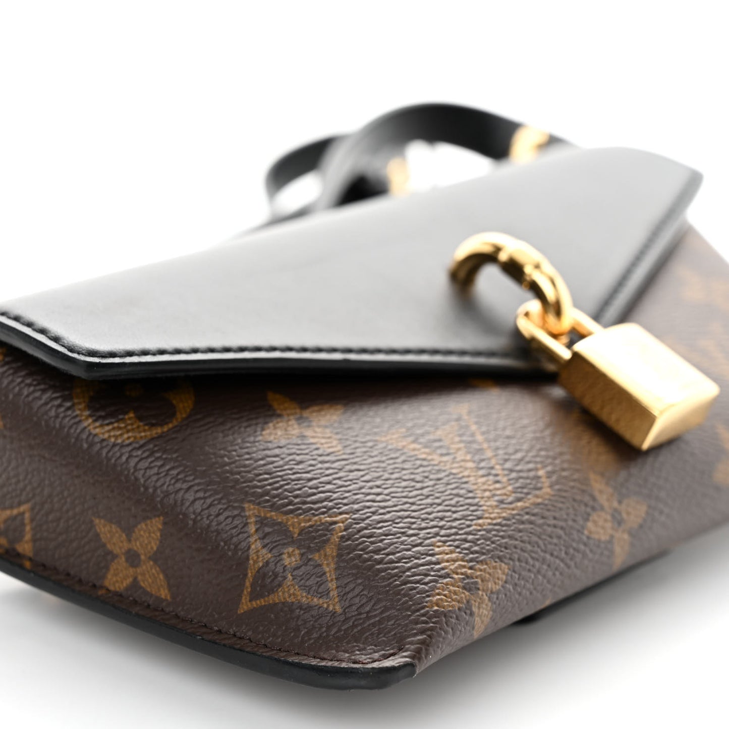 Monogram Padlock On Strap Black