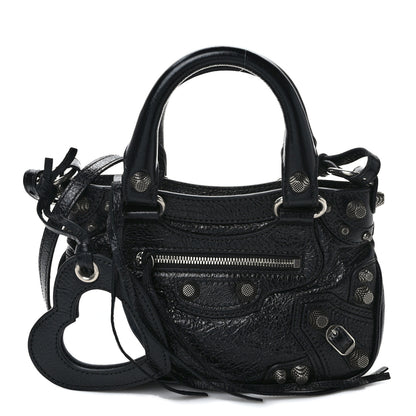 Balenciaga Agneau Arena Neo Cagole Mini Handbag Black 1 of 9