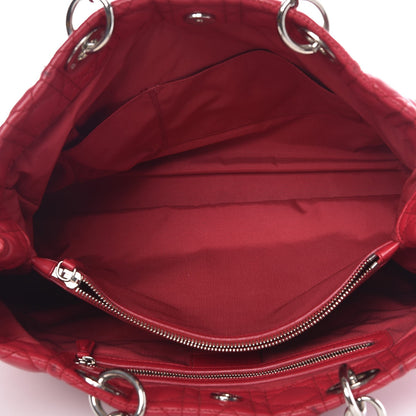 Christian Dior Lambskin Cannage Large Dior Soft Shopping Tote Fuchsia 5 of 8