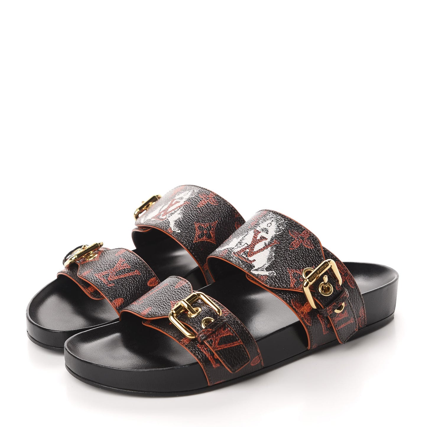 Catogram Bom Dia Flat Mule 37 Black Marron
