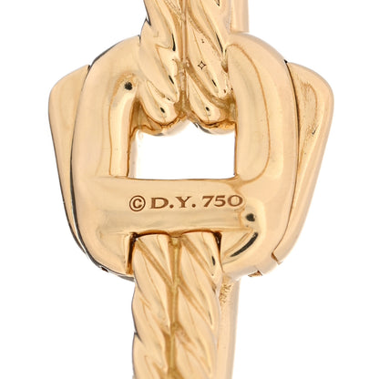 David Yurman 18K Yellow Gold Diamond Thoroughbred Center Link Bracelet 3 of 3