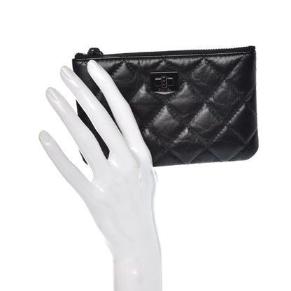 Chanel Aged Calfskin Quilted Small Reissue Cosmetic Case So Black 2 of 8