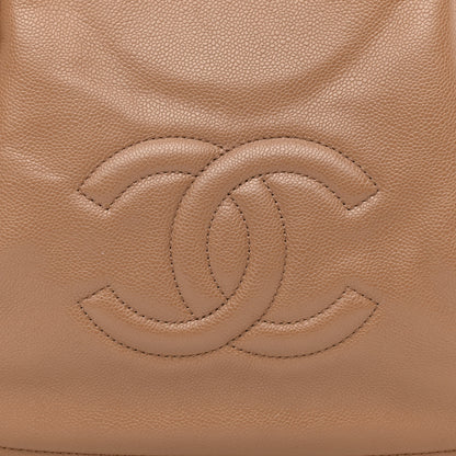 Chanel Caviar CC Timeless Shoulder Bag Dark Beige 7 of 11