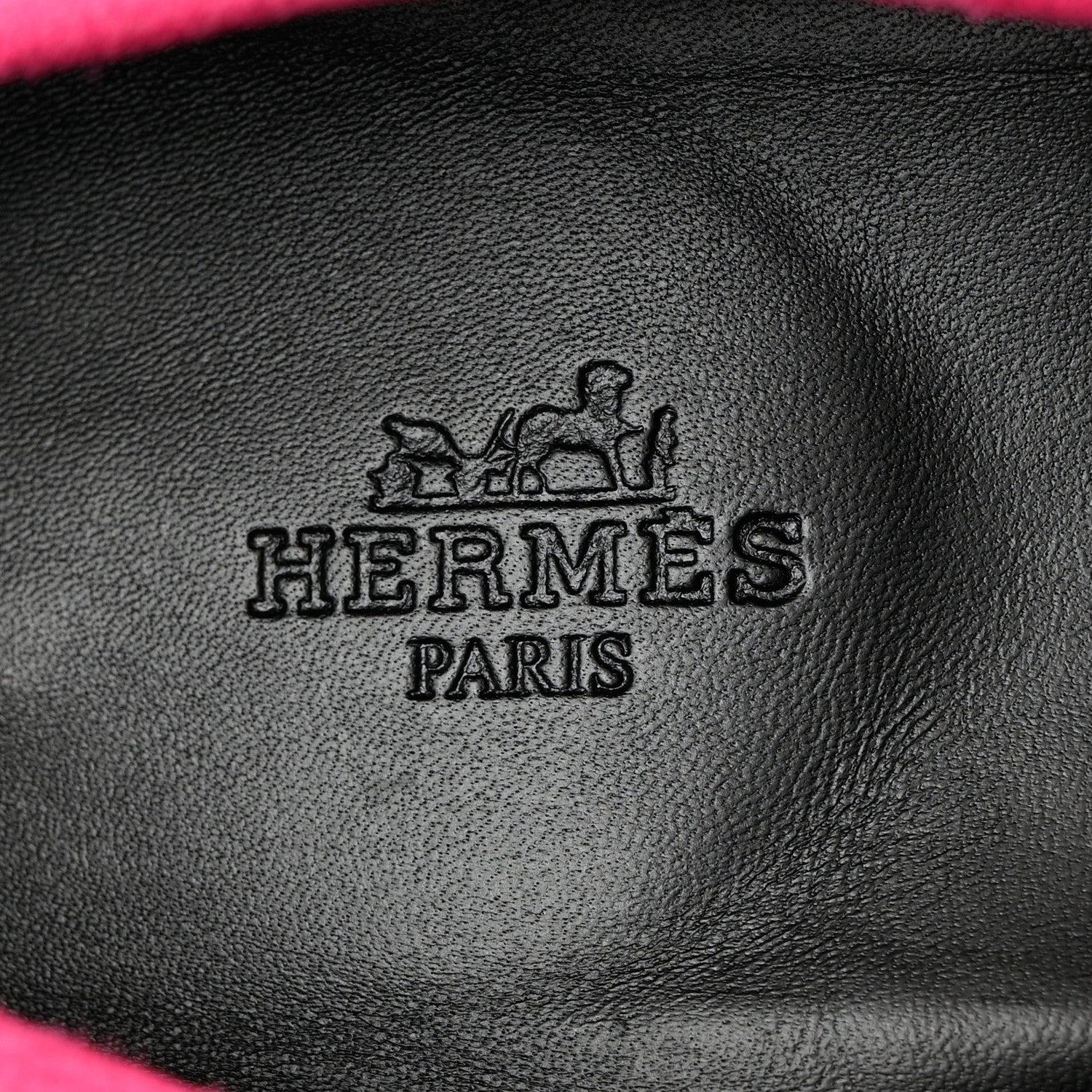 Hermes Suede Goatskin Paris Loafers 41 Rose Fuchsia 7 of 9