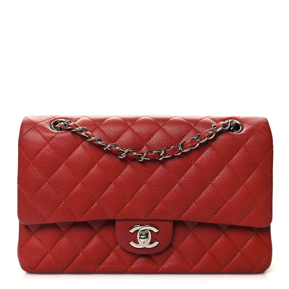 Chanel Caviar Quilted Medium Double Flap Dark Red 1 of 10