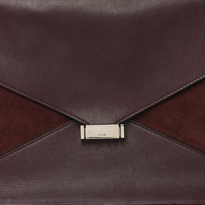 Celine Smooth Calfskin Suede Diamond Shoulder Bag Brown 9 of 13