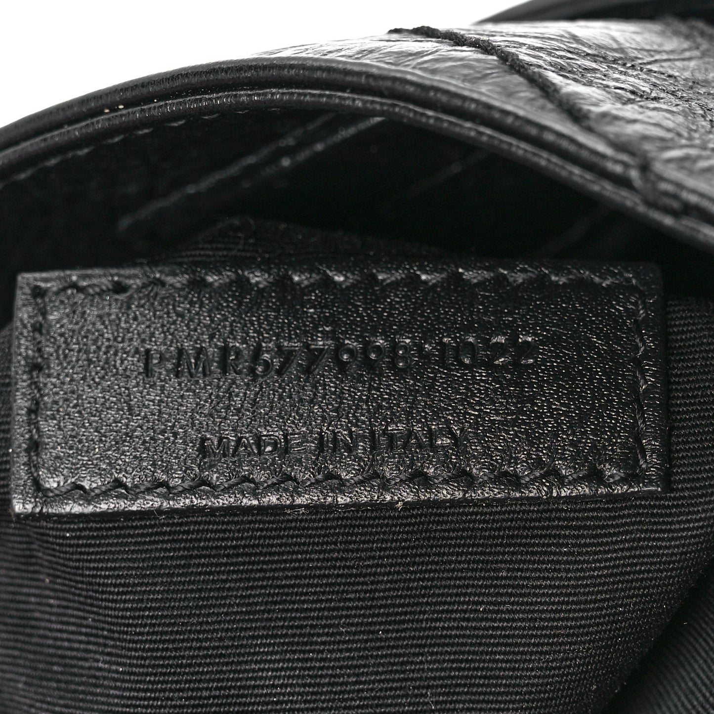 Crinkled Calfskin Matelasse Monogram Niki Shoulder Bag Black