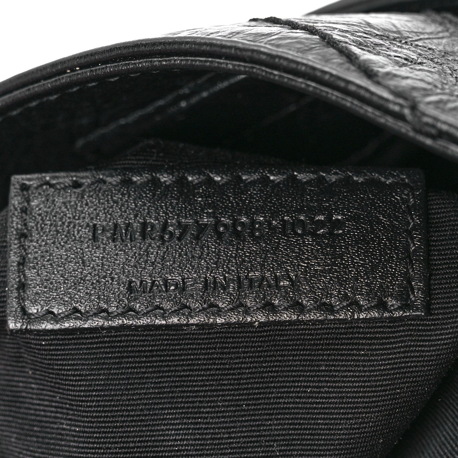 Saint Laurent Crinkled Calfskin Matelasse Monogram Niki Shoulder Bag Black 7 of 11