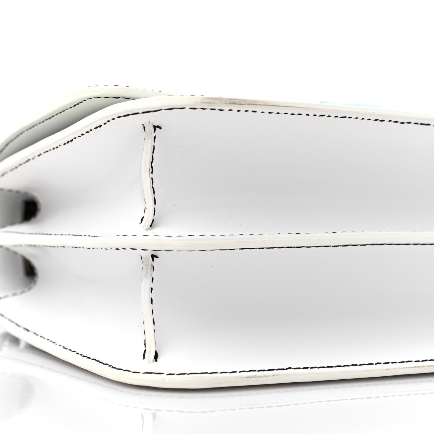 Calfskin Monogram Embossed Small TB Chain Bag Optic White