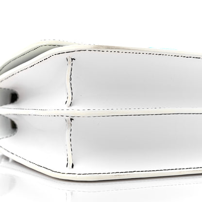 Burberry Calfskin Monogram Embossed Small TB Chain Bag Optic White 8 of 13