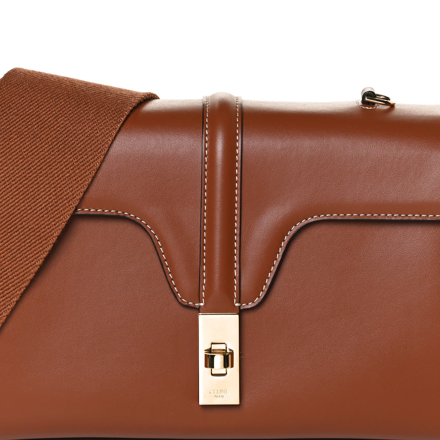 Celine Smooth Calfskin Teen Soft 16 Shoulder Bag Tan 8 of 11