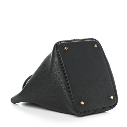 Hermes Taurillon Clemence Picotin Lock 22 MM Black 5 of 10