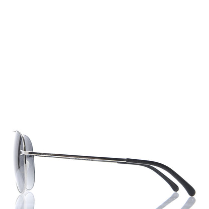 Chanel Aviator CC Sunglasses 4189-T-Q Black 3 of 8