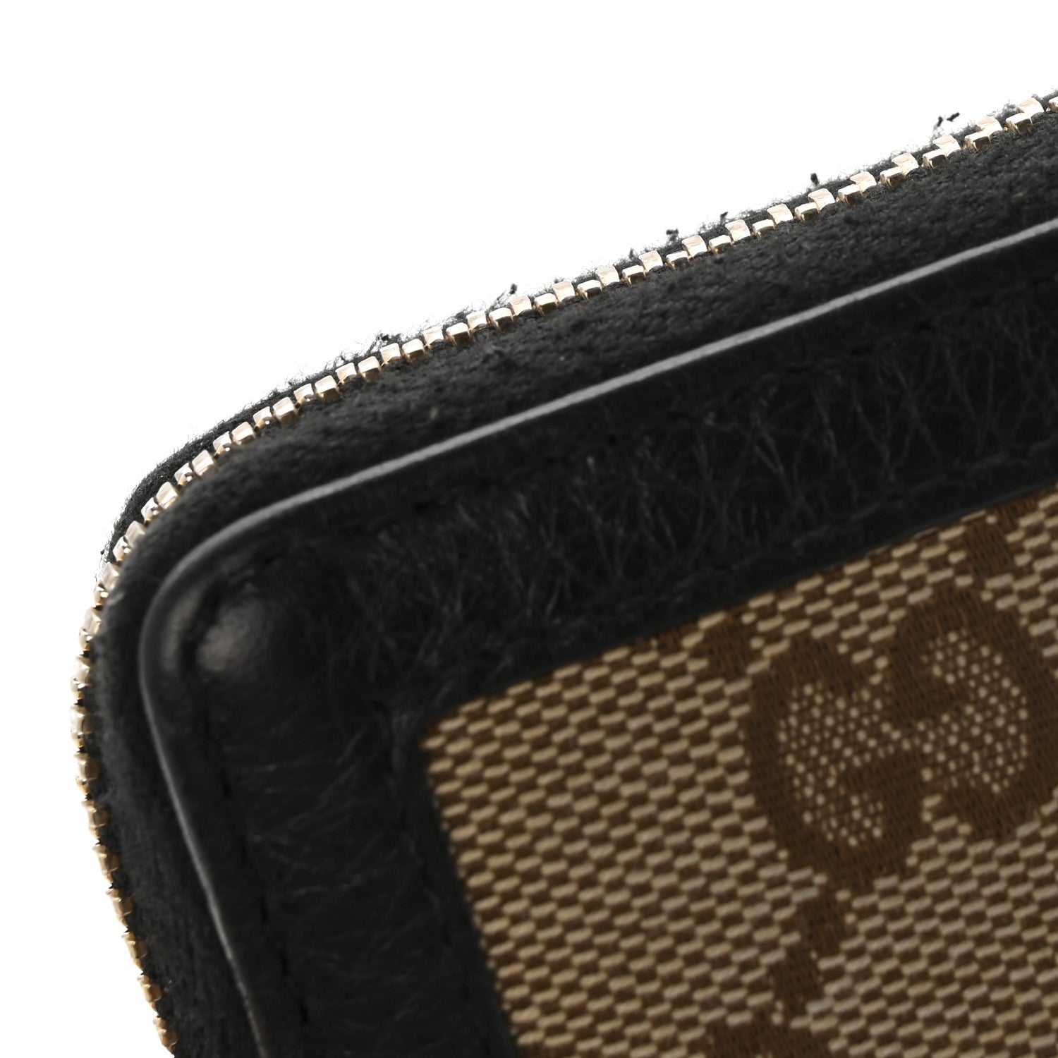 Gucci Monogram Calfskin Zip Around Wallet Black 10 of 13