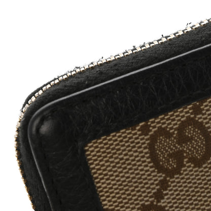 Gucci Monogram Calfskin Zip Around Wallet Black 10 of 13