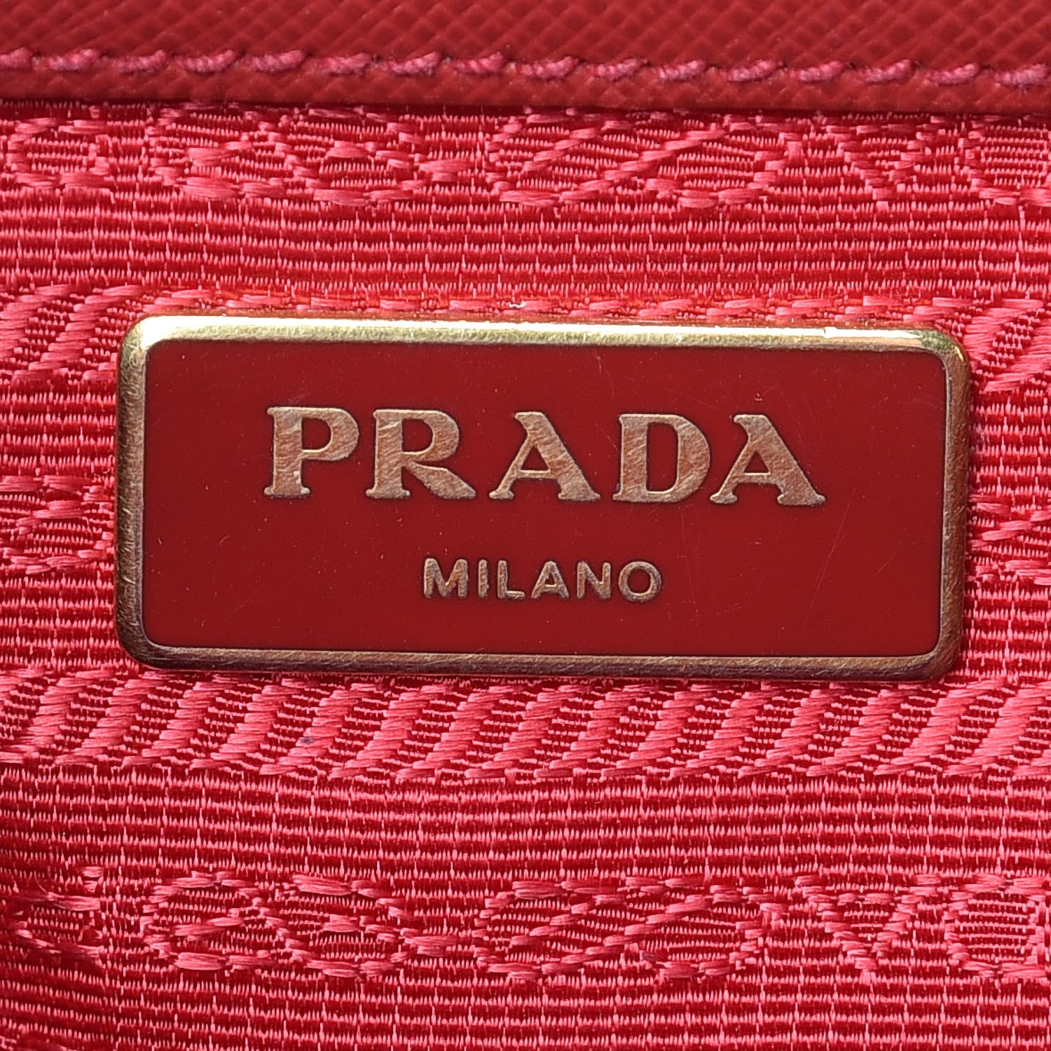 Prada Saffiano Small Galleria Double Zip Tote Fuoco 8 of 26