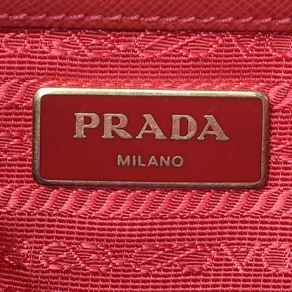 Prada Saffiano Small Galleria Double Zip Tote Fuoco 8 of 26
