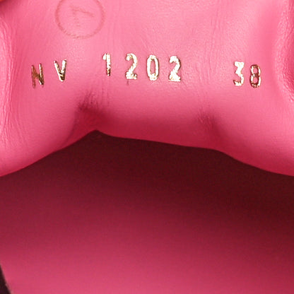 Louis Vuitton Lambskin Embossed Monogram Time Out Sneakers 38 White Pink 9 of 9