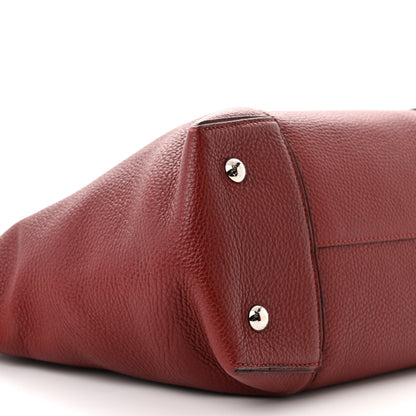 Louis Vuitton Veau Cachemire Soft Lockit MM Griotte 9 of 13