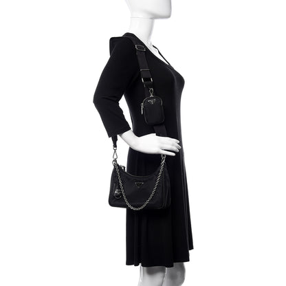 Prada Nylon Re-Edition 2005 Shoulder Bag Black 2 of 13