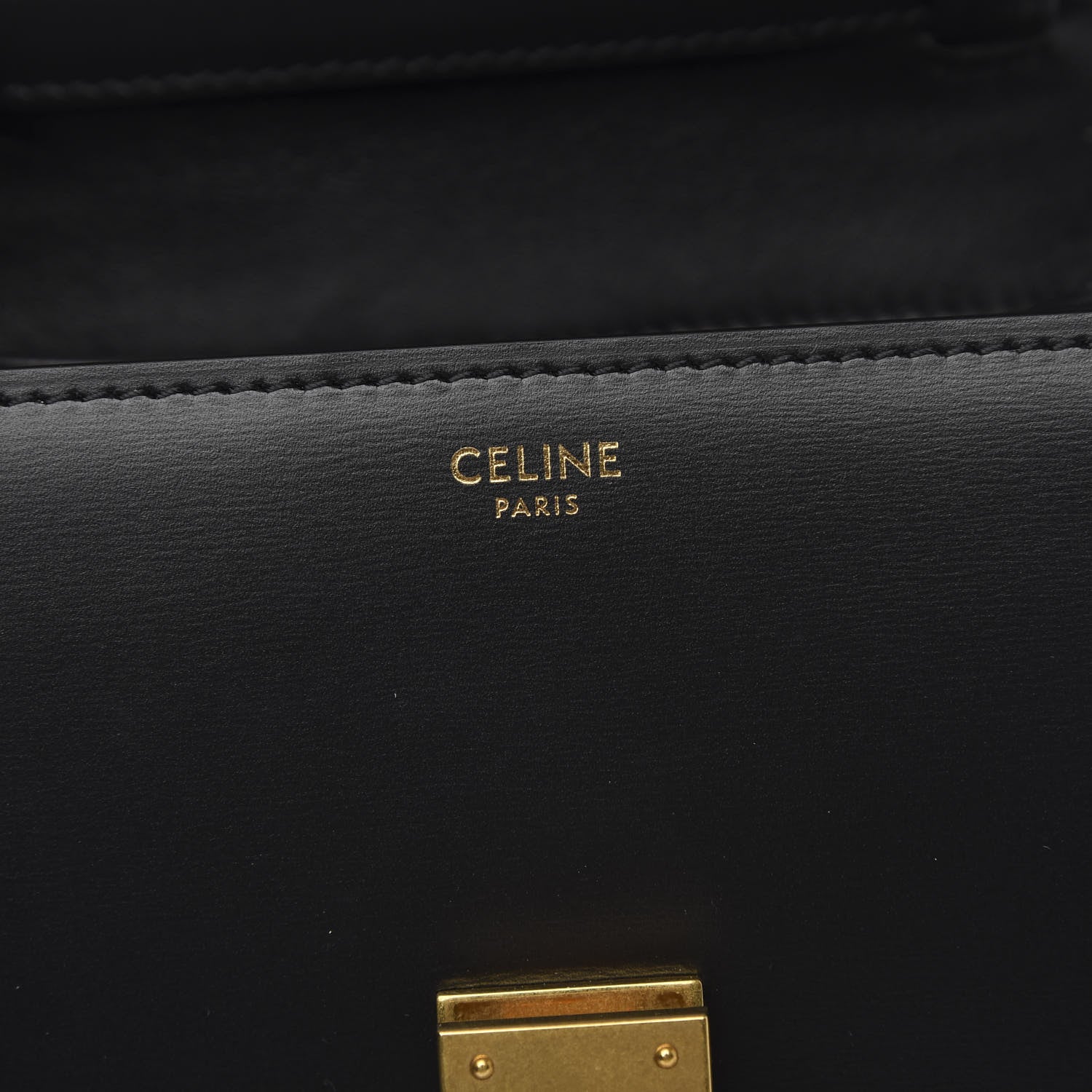 Celine Box Calfskin Small Classic Box Flap Bag Black 6 of 8