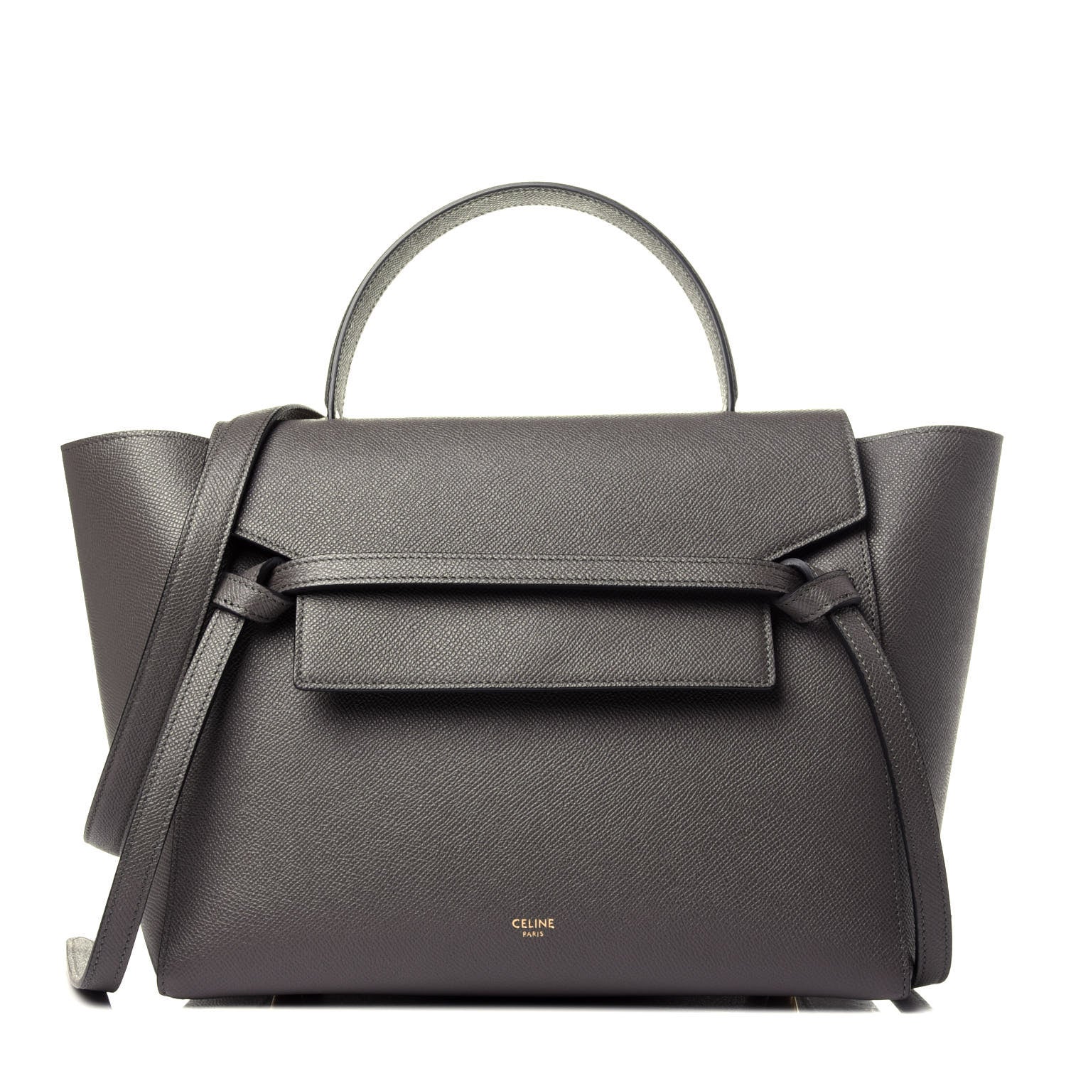 Celine Grained Calfskin Mini Belt Bag Grey 1 of 13