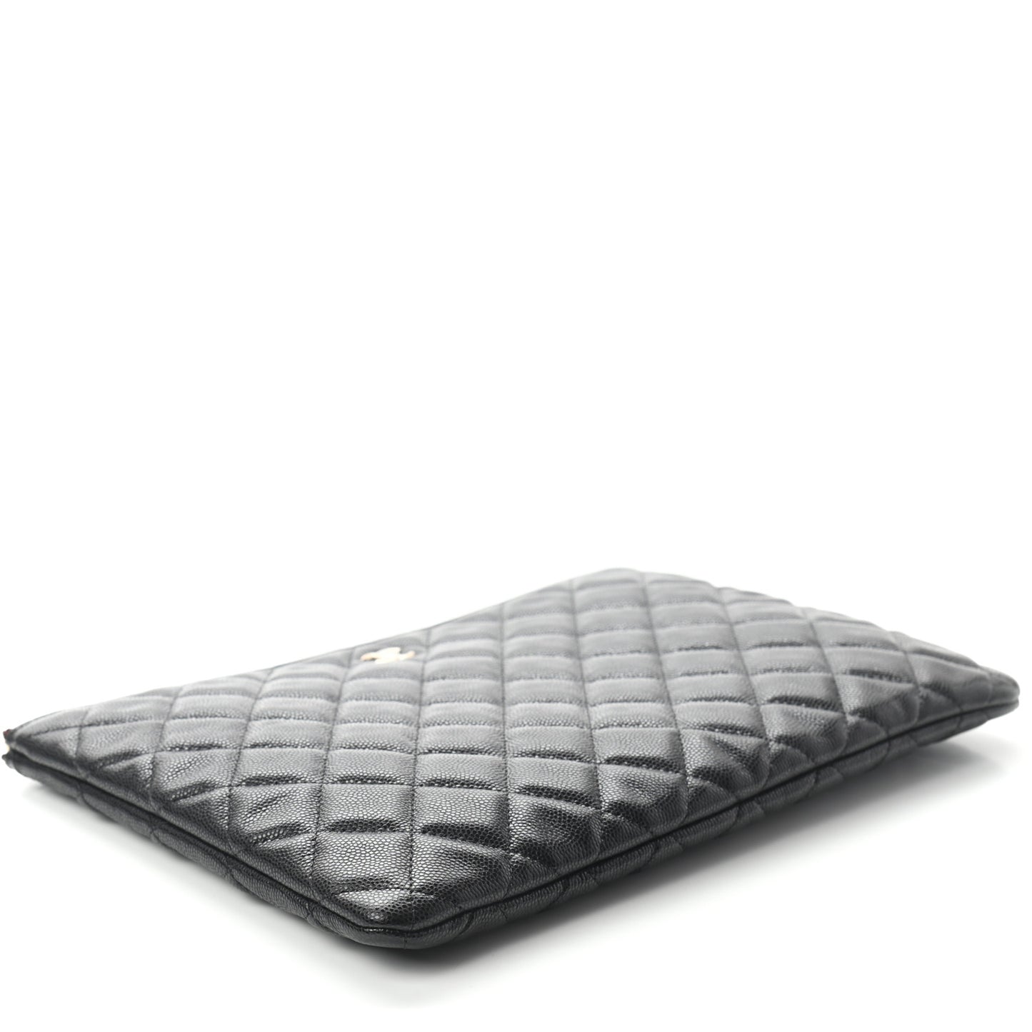 Caviar Quilted Medium Cosmetic Case Black