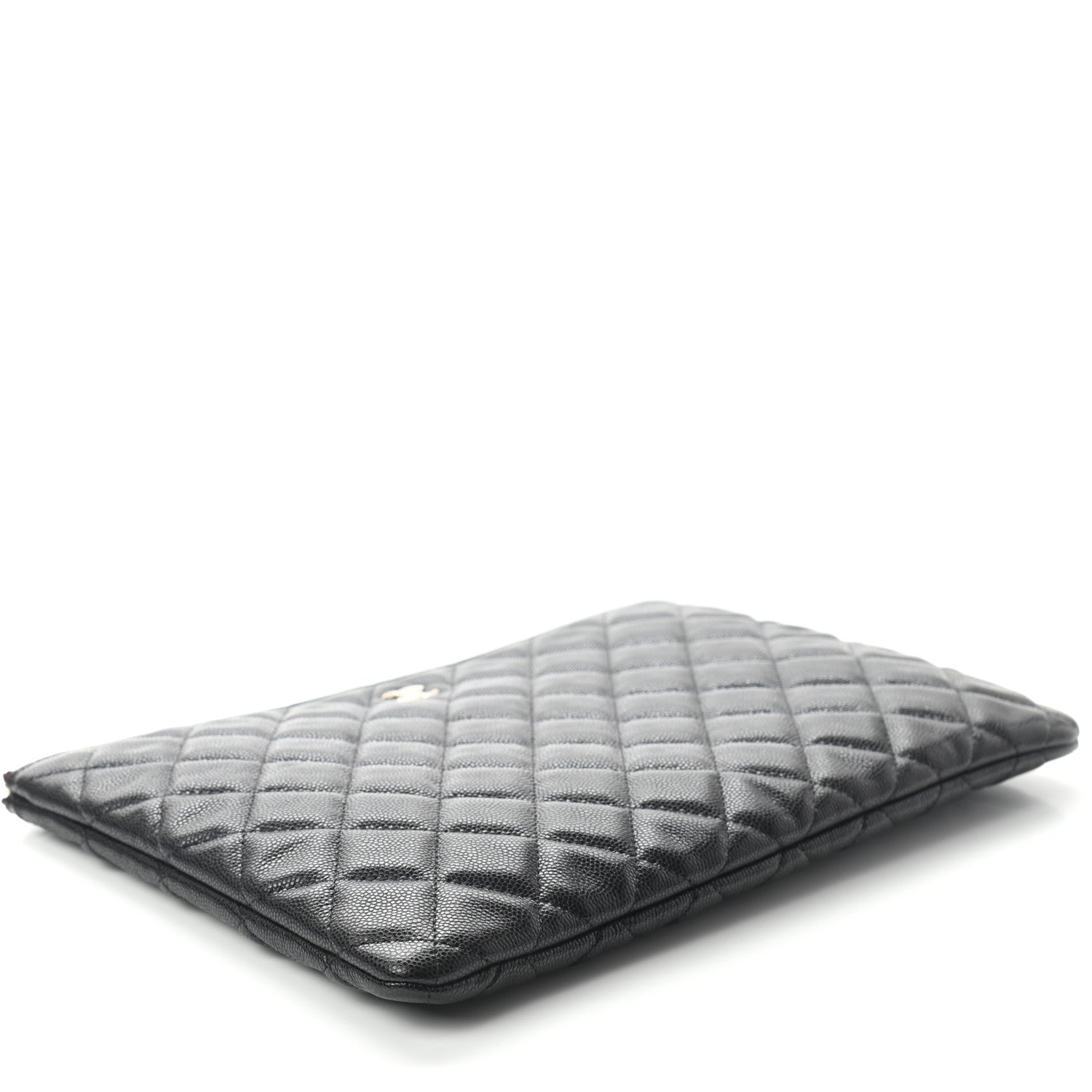 Chanel Caviar Quilted Medium Cosmetic Case Black 4 of 7