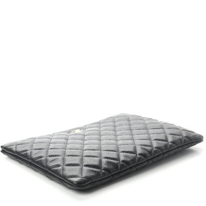 Chanel Caviar Quilted Medium Cosmetic Case Black 4 of 7