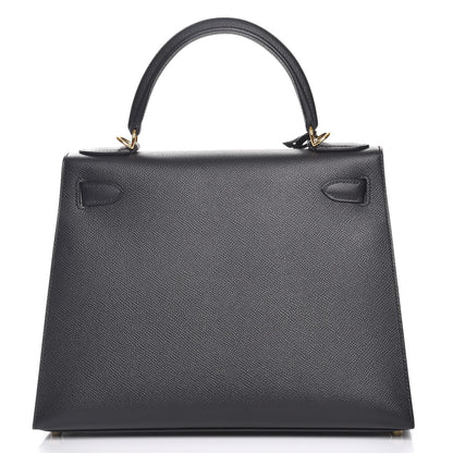 Hermes Epsom Kelly Sellier 28 Black 5 of 30
