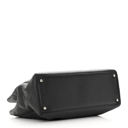 Chanel Calfskin Cerf Executive Shopper Tote Black 4 of 11