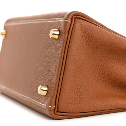 Hermes Togo Kelly Retourne 25 Gold 10 of 16