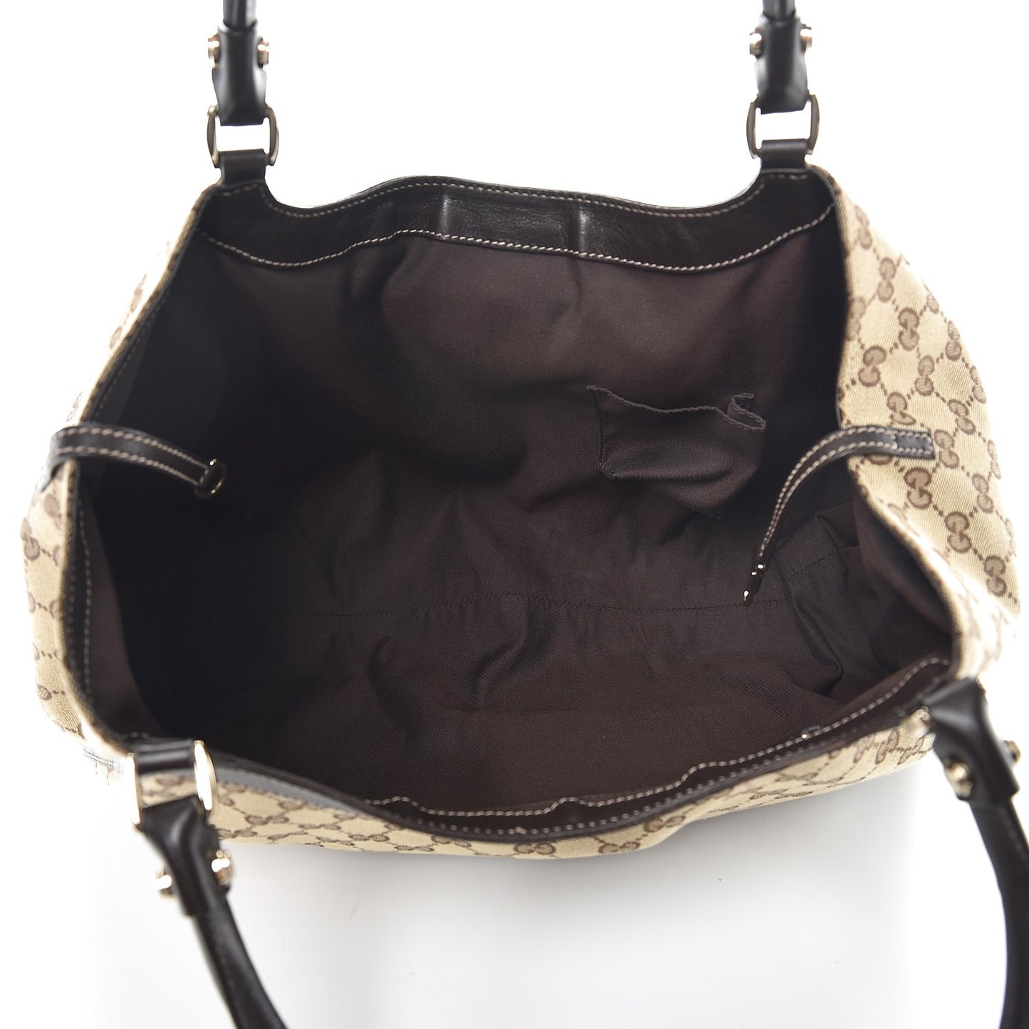 Monogram Large D Gold Hobo Dark Brown