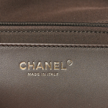 Chanel Suede Calfskin Lambskin Quilted Maxi Hobo Dark Brown 6 of 11