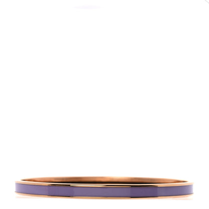 Hermes Enamel Uni Bangle 65 Lilas 3 of 6