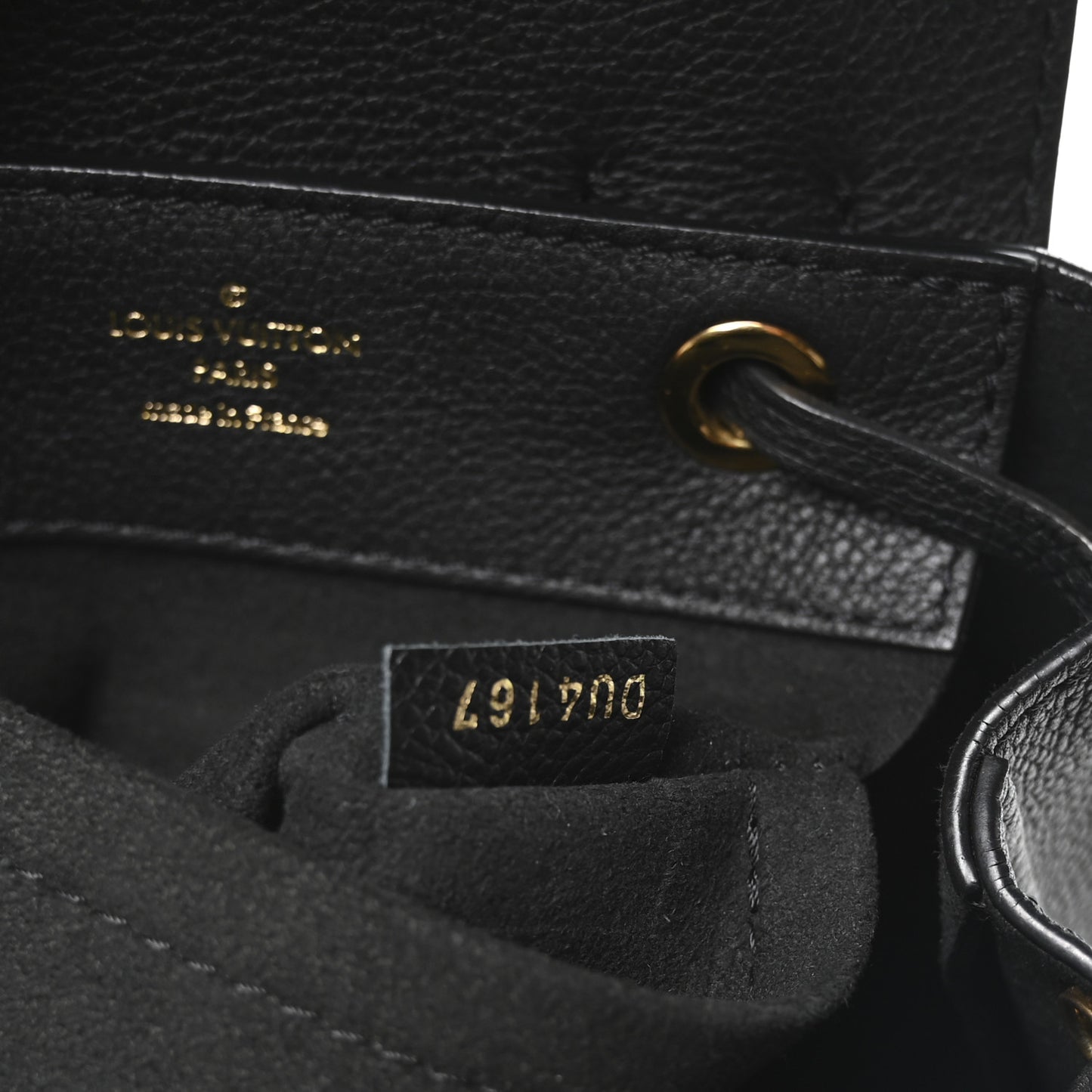 Calfskin Lockme Mini Backpack Black