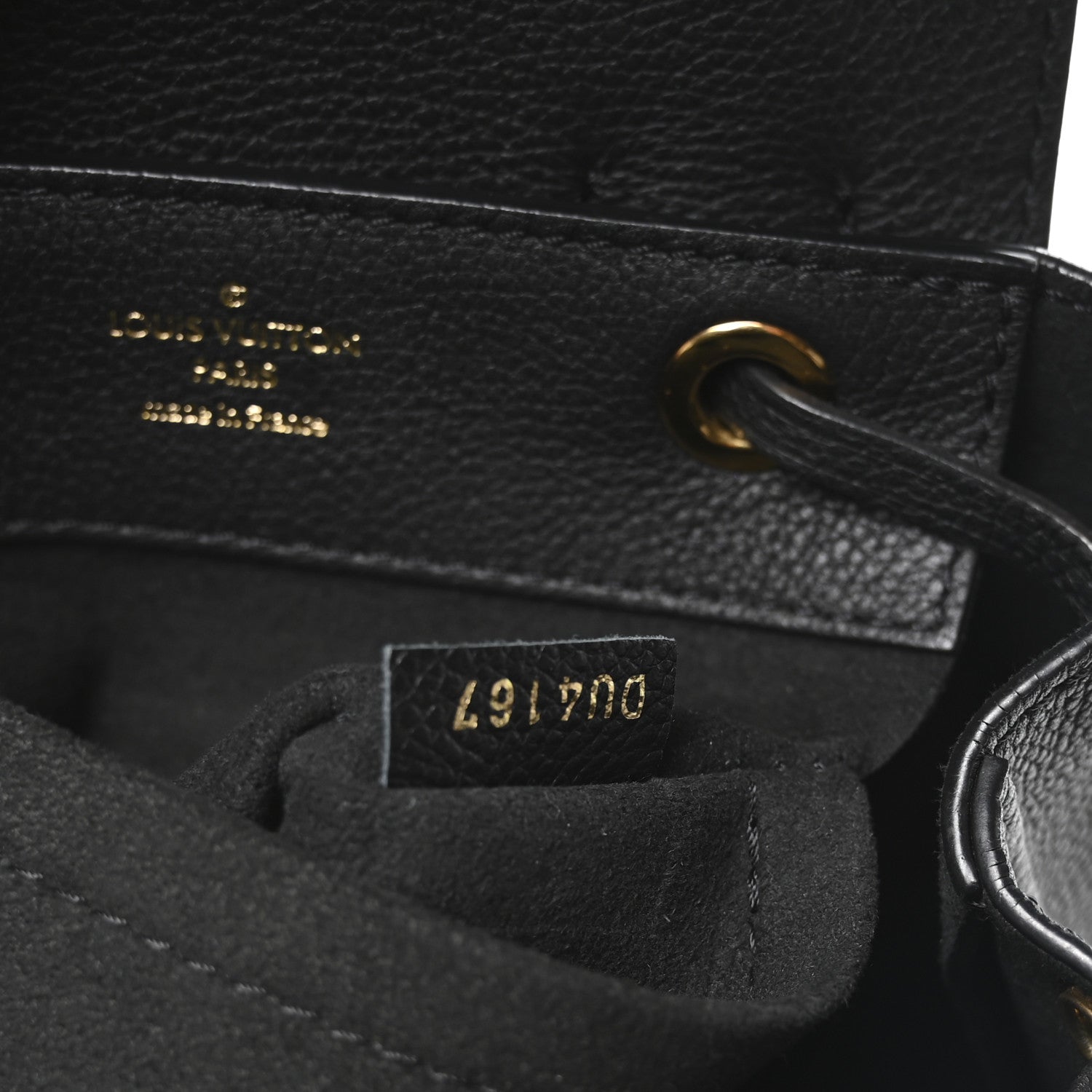 Louis Vuitton Calfskin Lockme Mini Backpack Black 7 of 10