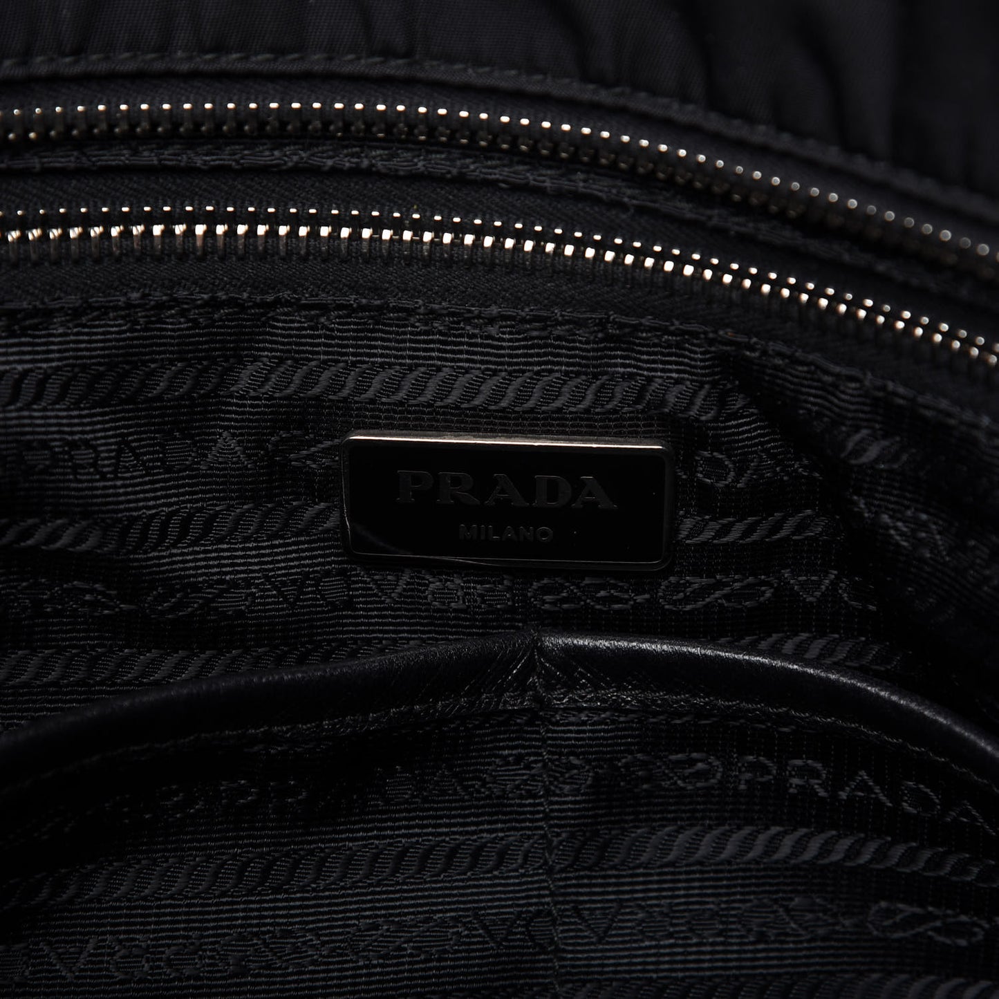 Tessuto Nylon Vela Diaper Bag Black