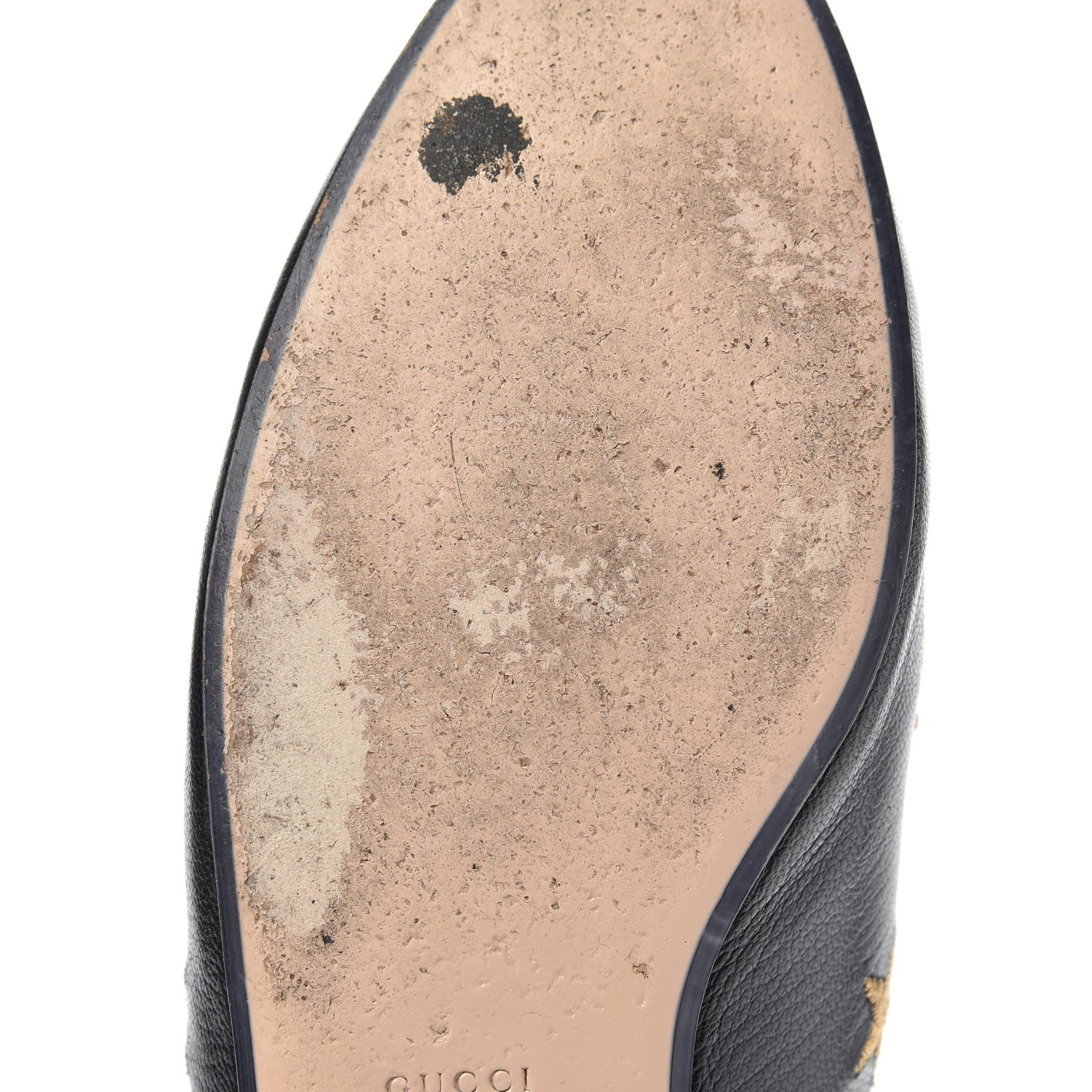 Gucci Goatskin Bee Star Embroidered Womens Princetown Slippers 37.5 Black 10 of 10